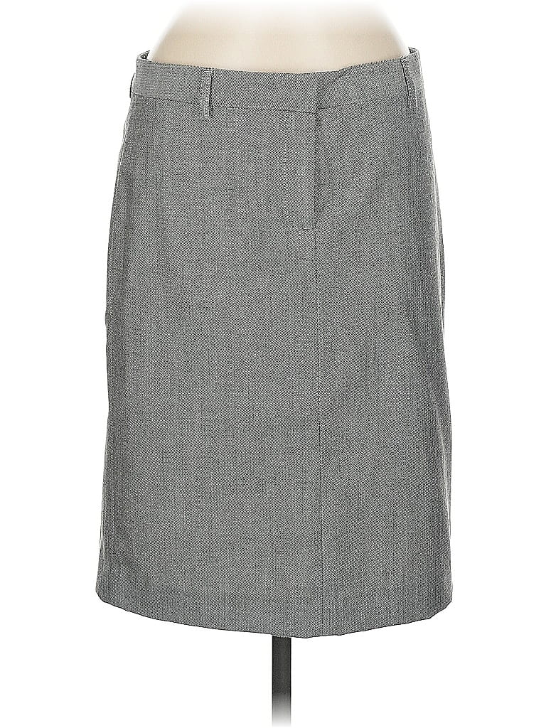 Pre-owned Theory Formal Skirt In Gray