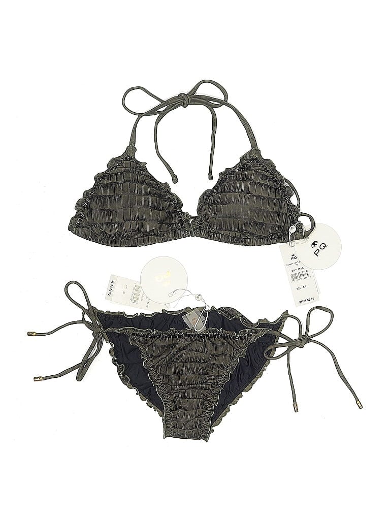 Pre-owned Pilyq Two Piece Swimsuit In Gray