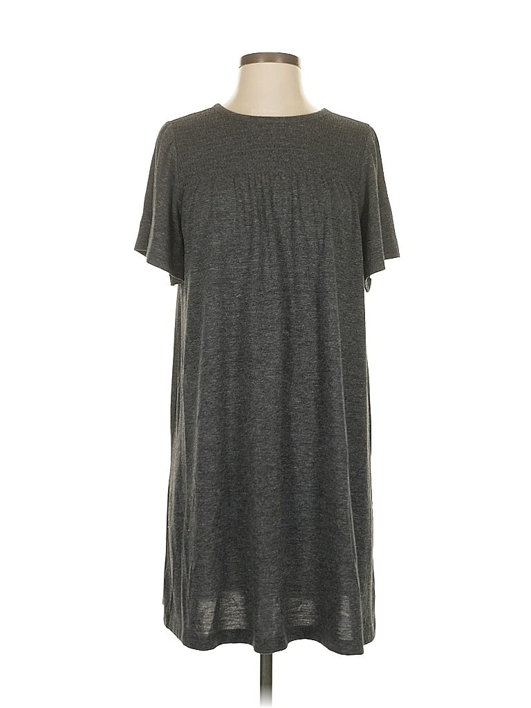 Pre-owned Ann Taylor Loft Casual Dress In Gray