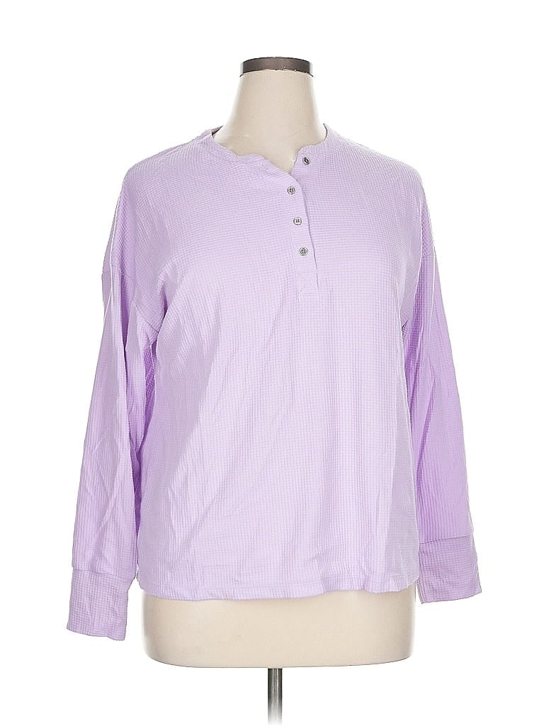 Pre-owned Croft & Barrow Cardigan Sweater In Purple