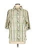BonWorth Plaid Green Short Sleeve Button-Down Shirt Size M (petite) - photo 1