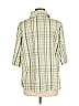 BonWorth Plaid Green Short Sleeve Button-Down Shirt Size M (petite) - photo 2