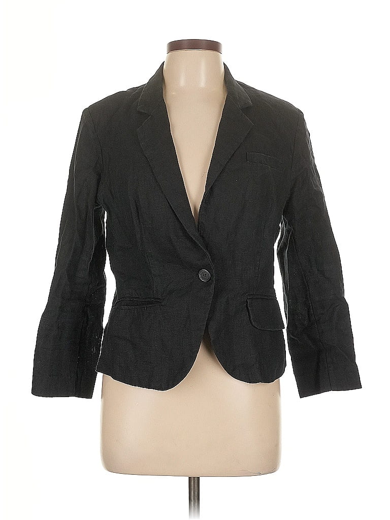 Pre-owned Olivia Moon Blazer Jacket In Black
