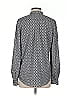 Joe Fresh 100% Polyester Houndstooth Gray Long Sleeve Blouse Size S - photo 2