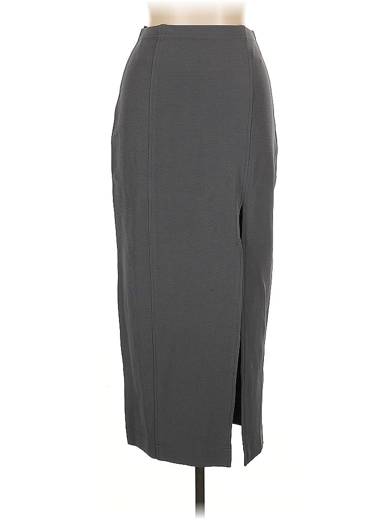 Pre-owned Tadashi Formal Skirt In Gray