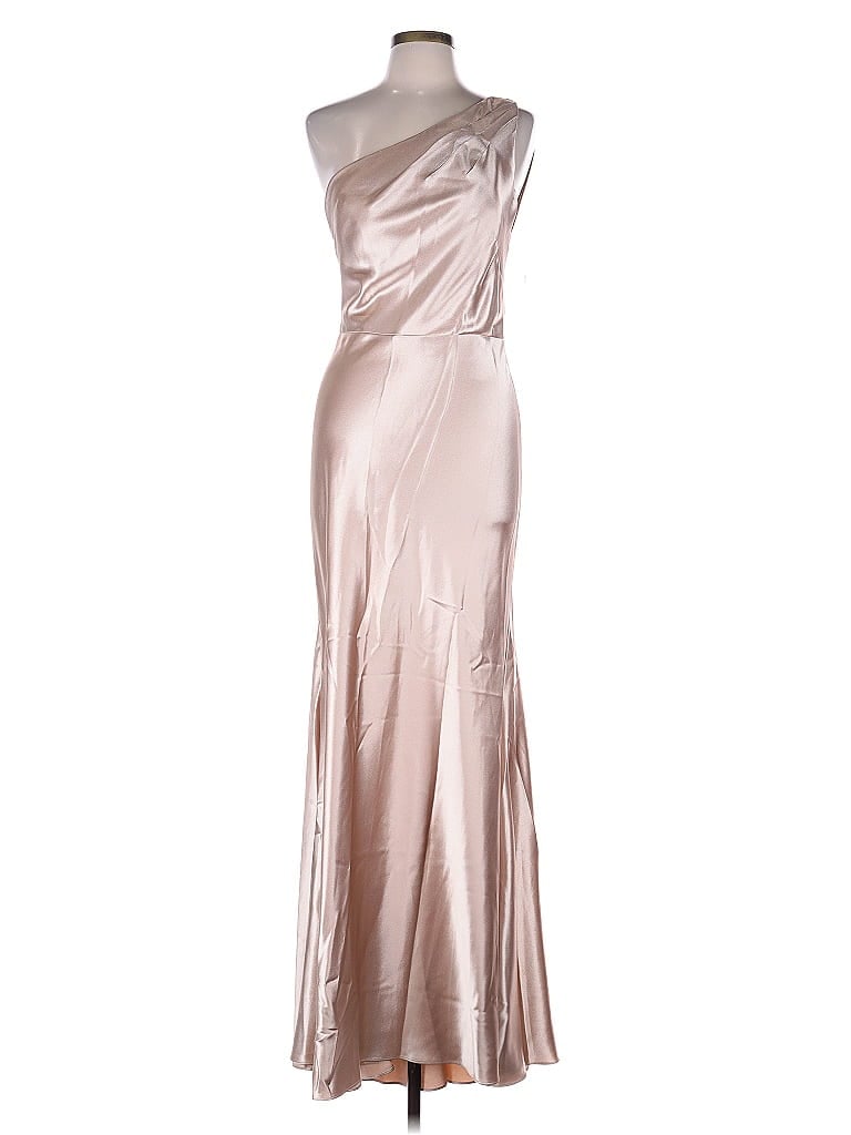 Pre-owned Jenny Yoo Collection Cocktail Dress In Brown