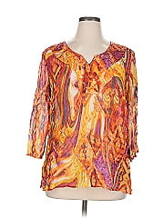 Chico's 3/4 Sleeve Silk Top