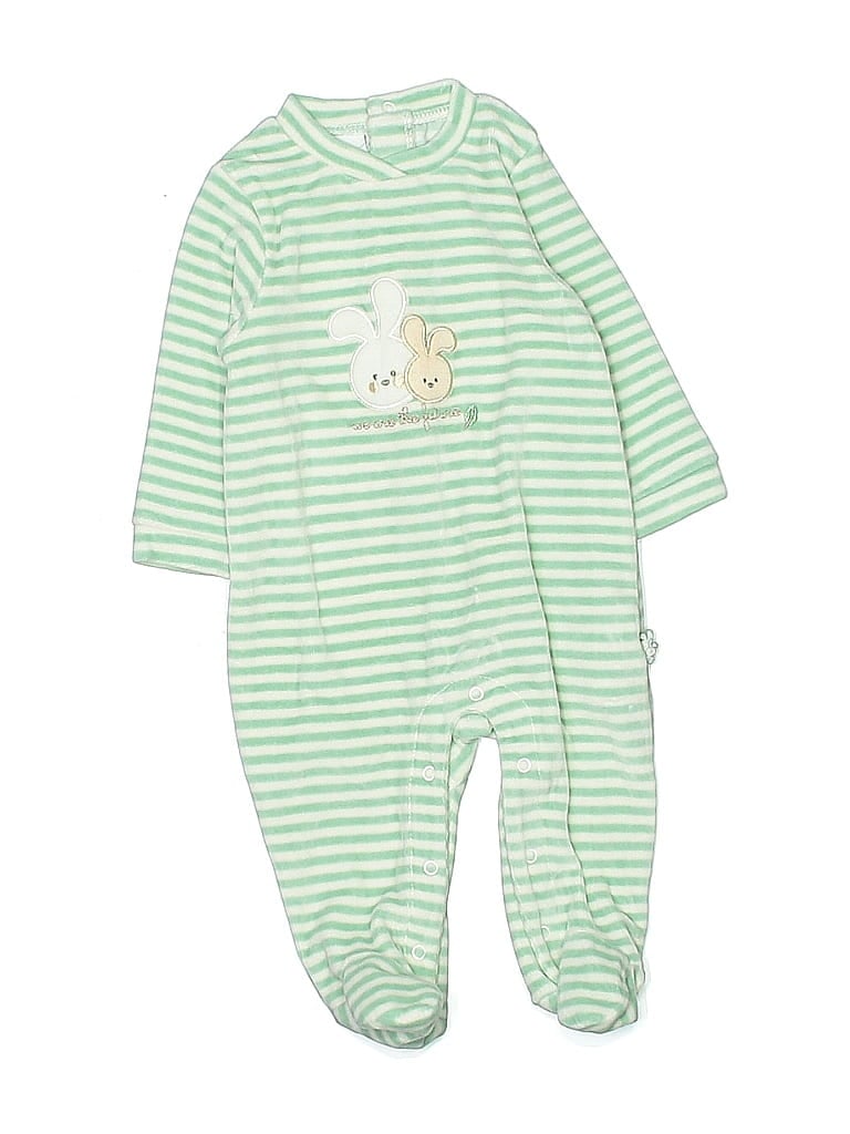 Pre-owned I Do Babies' Long Sleeve Onesie In Green