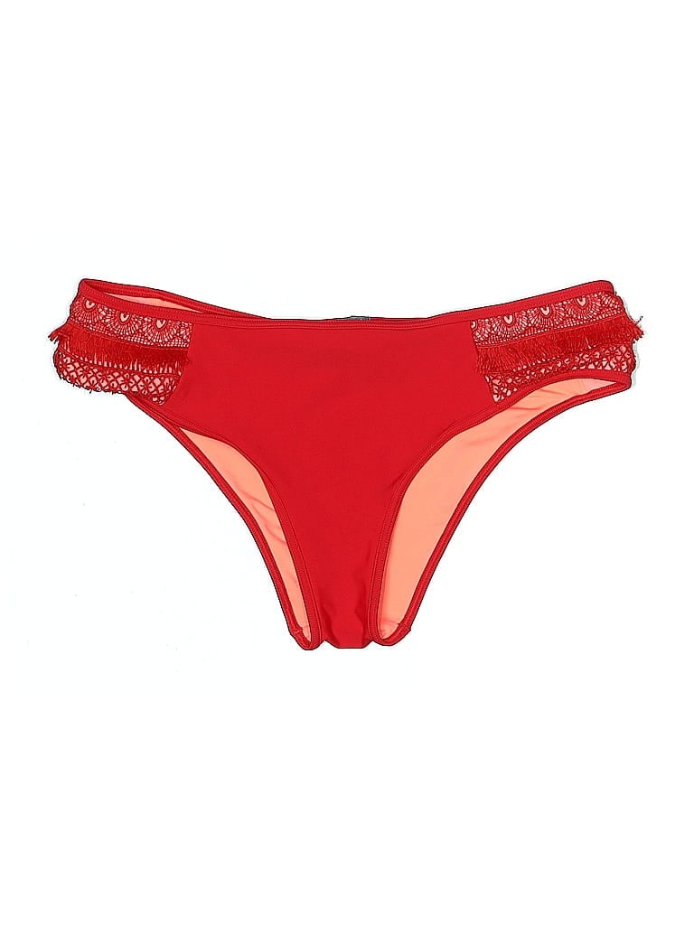 Pre-owned Aerie Swimsuit Bottoms In Red
