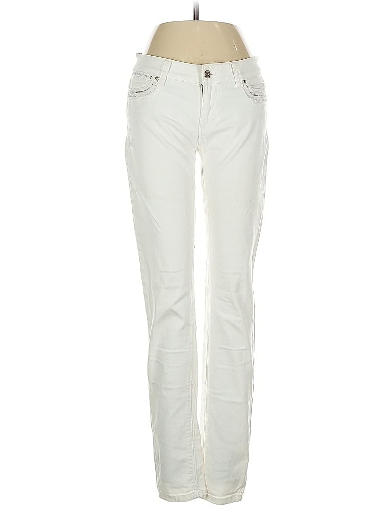 Pre-owned White House Black Market Jeans In White
