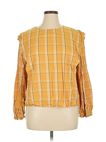 a.n.a. A New Approach Long Sleeve Blouse (view 1)
