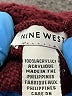 Nine West 100% Acrylic Burgundy Scarf One size - photo 2