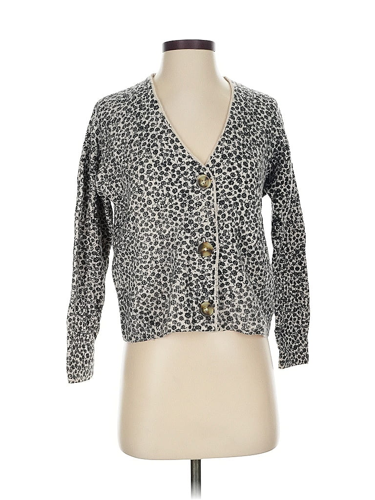 Pre-owned Madewell Cardigan Sweater In Gray