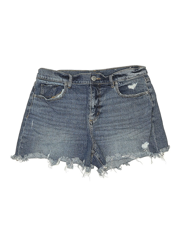 Pre-owned Ann Taylor Loft Denim Shorts In Blue