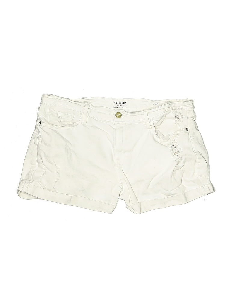 Pre-owned Frame Khaki Shorts In White