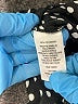 Carolina Belle 100% Polyester Polka Dots Black Long Sleeve Blouse Size M - photo 8