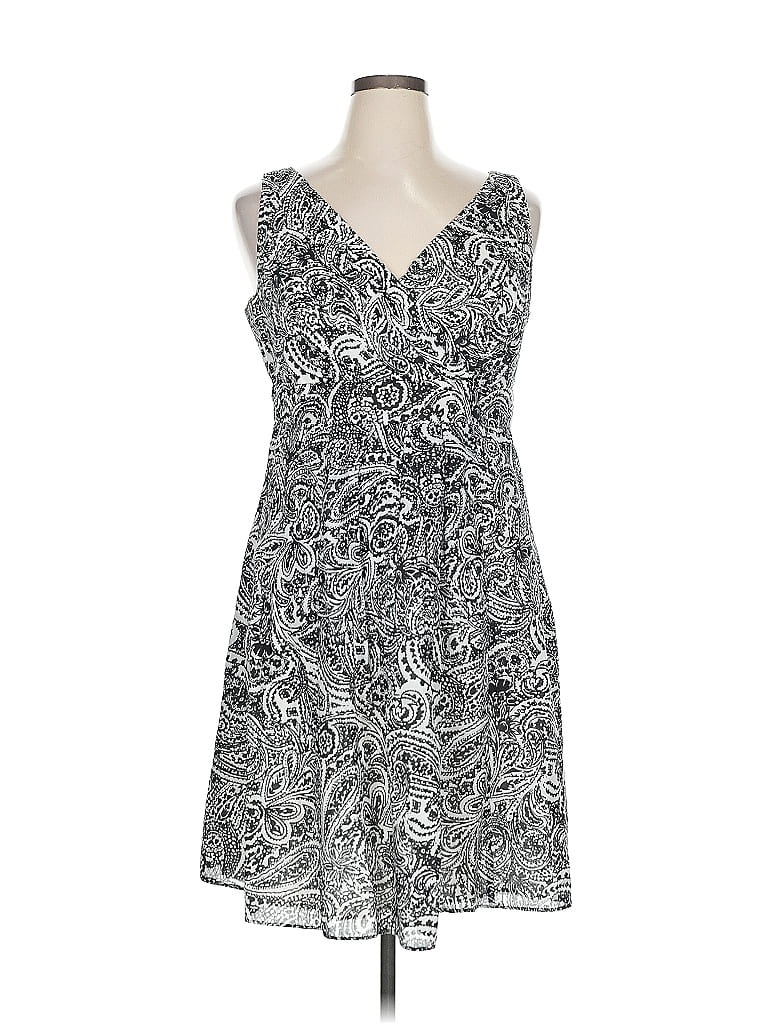 Pre-owned Lands' End Casual Dress In Black
