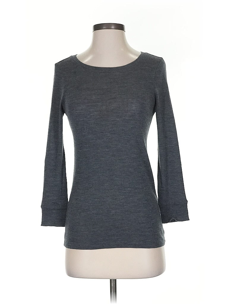 Pre-owned Vince 3/4 Sleeve T-shirt In Gray