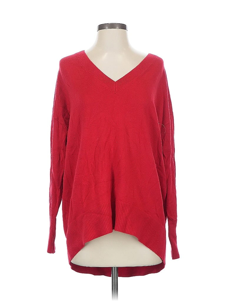 Pre-owned Ann Taylor Loft Pullover Sweater In Red