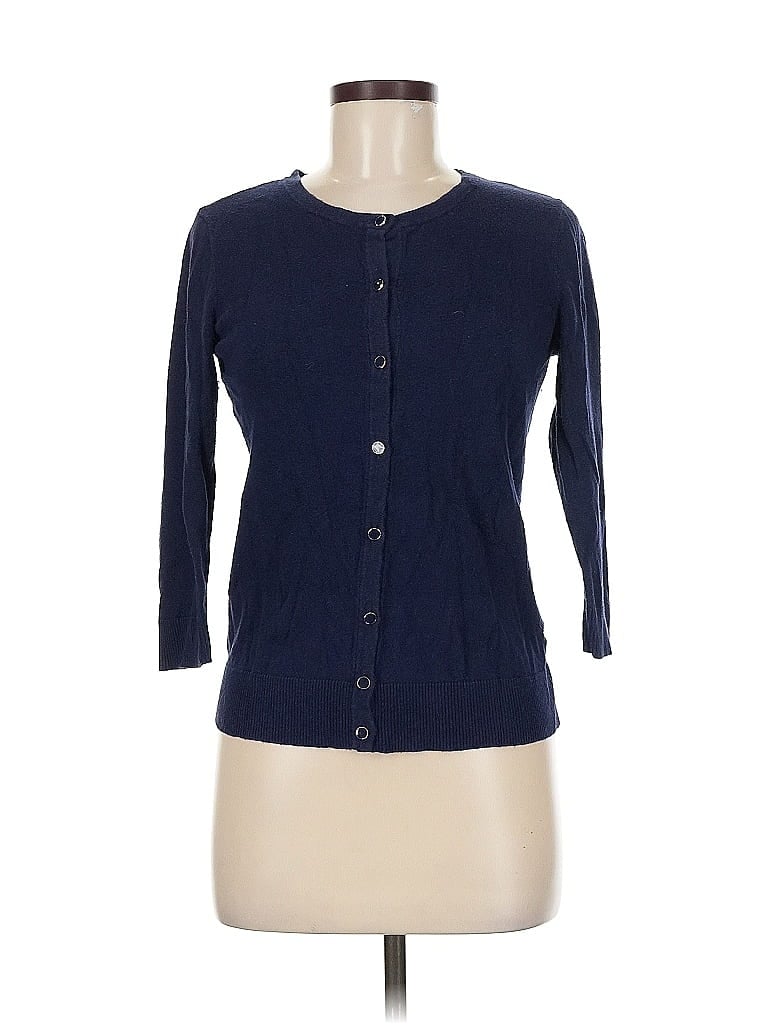 Pre-owned 7th Avenue Design Studio New York & Company Cardigan Sweater In Blue