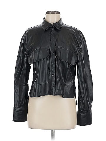 Zara Faux Leather Jacket (view 1)
