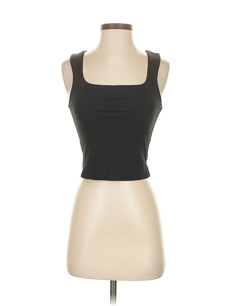 Pre-owned Unbranded Tank Top Black Strapless Neckline Tops