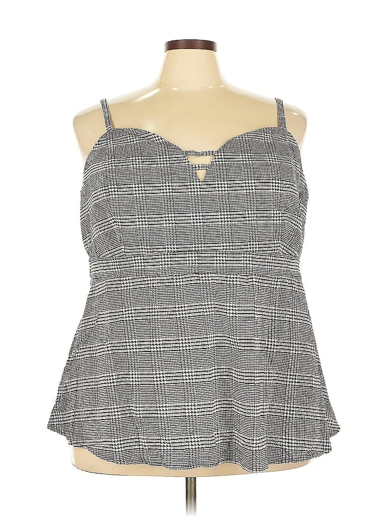 Pre-owned Torrid Sleeveless Blouse In Gray