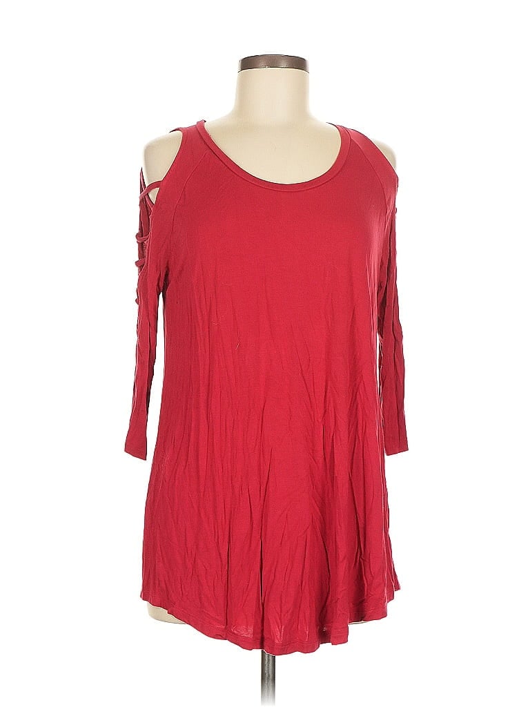 Pre-owned Torrid 3/4 Sleeve T-shirt In Red