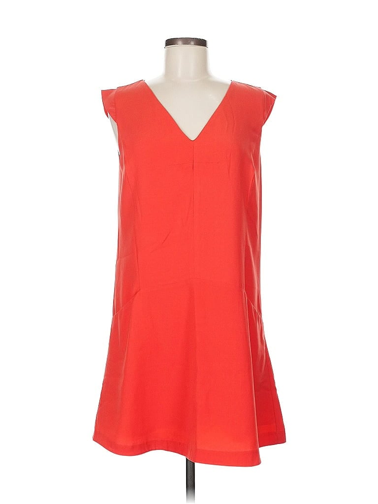 Pre-owned Zara Basic Casual Dress In Orange