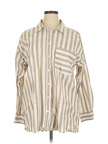 Ann Taylor LOFT Outlet Long Sleeve Button-Down Shirt (view 1)