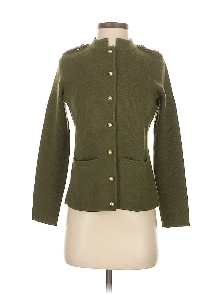 Click to view more detailed imagery on our partner's website Pre-owned Talbots Wool Cardigan Sweater In Green