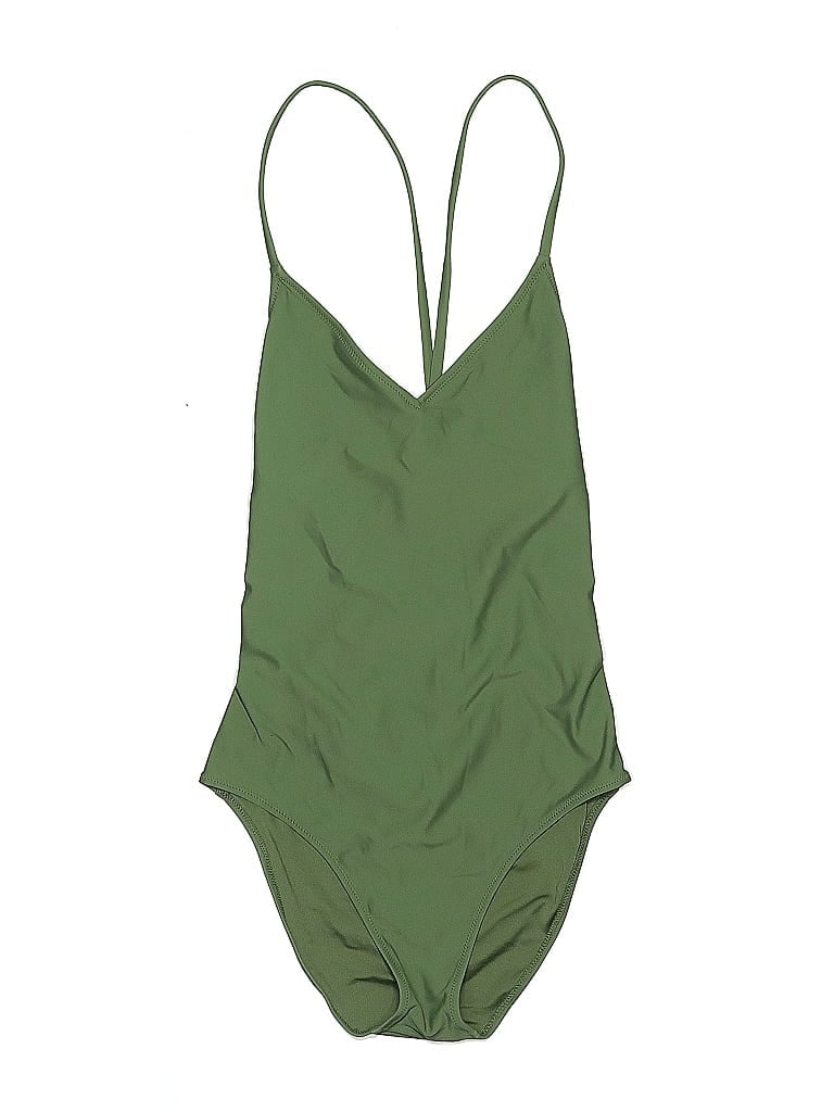 Pre-owned Aerie One Piece Swimsuit In Green