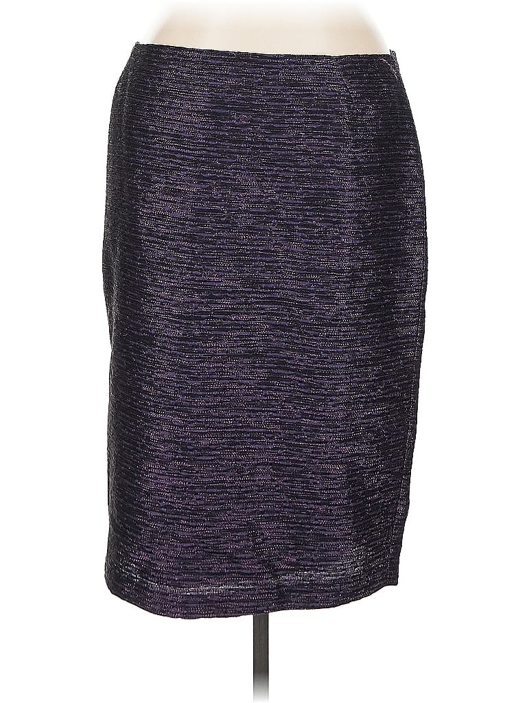 Pre-owned Lafayette 148 Casual Skirt In Purple