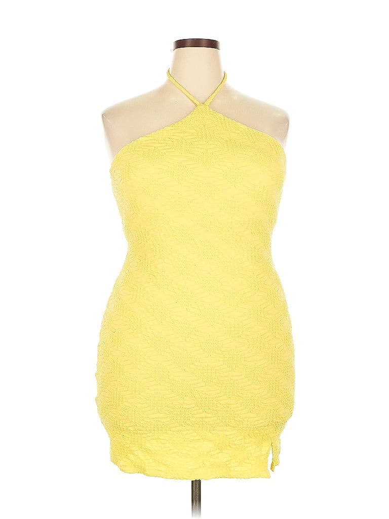 WILD FABLE Pre-owned Cocktail Dress In Yellow