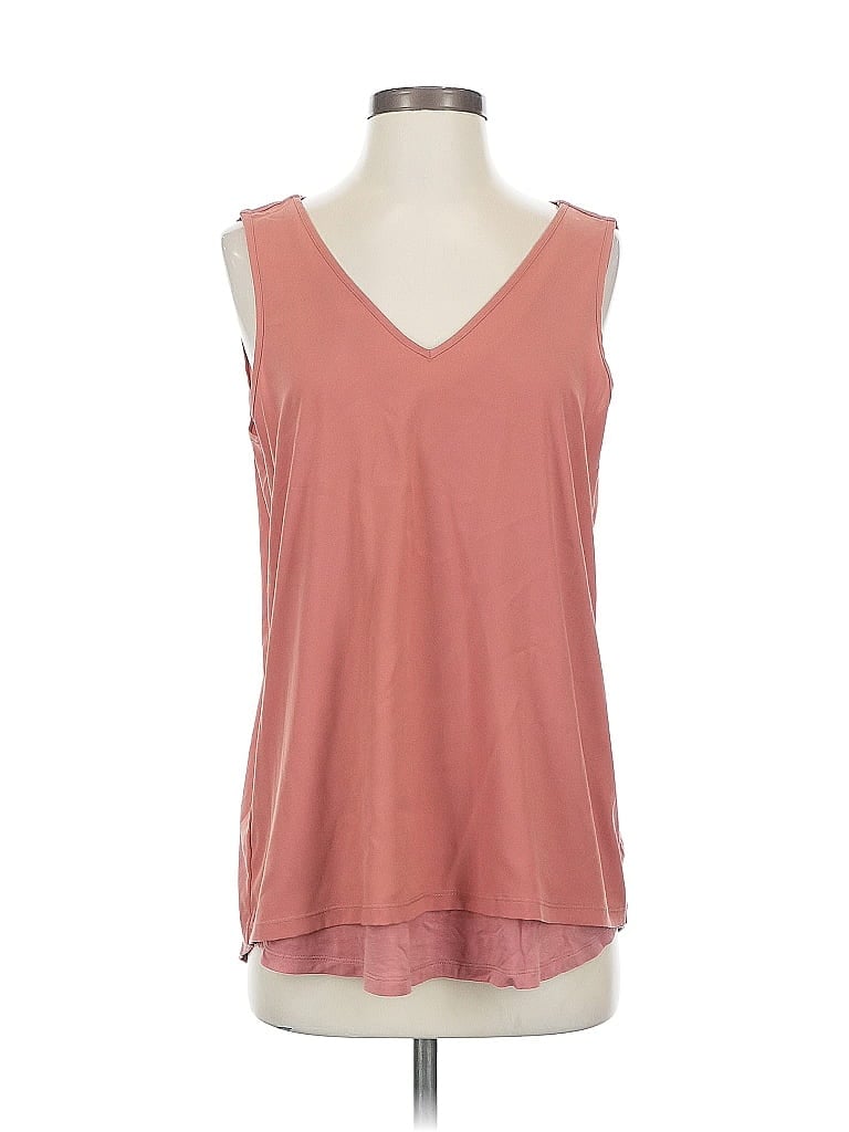 Pre-owned Ann Taylor Loft Outlet Sleeveless Top Pink V Neck Tops