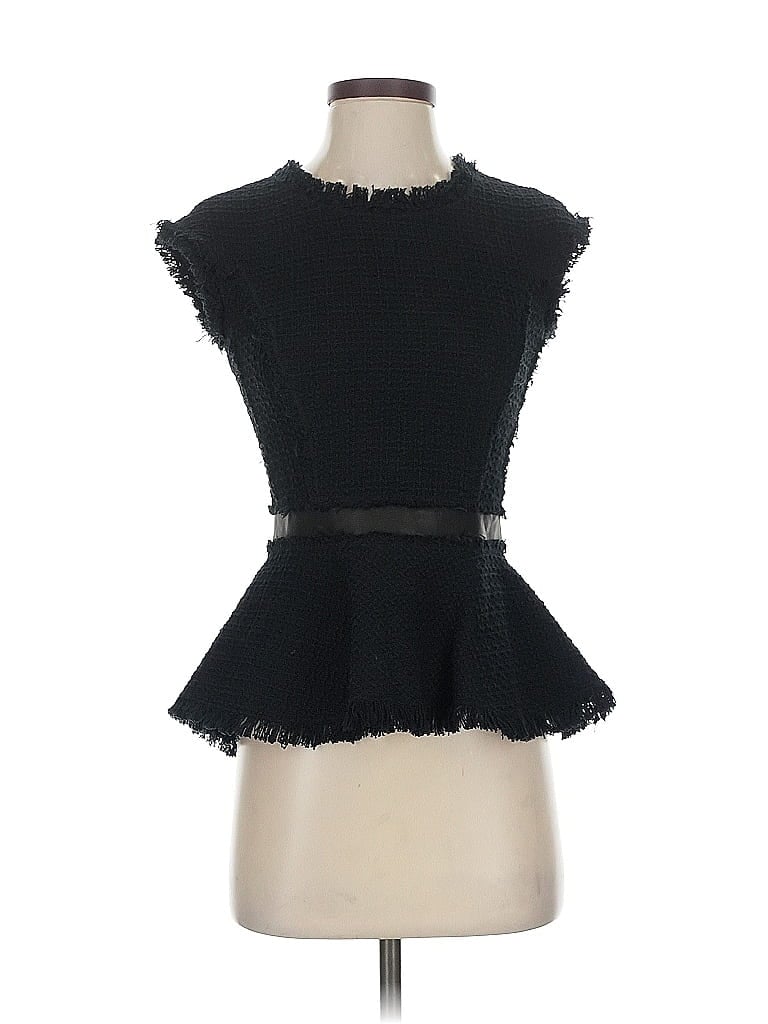 Pre-owned Rebecca Taylor Sleeveless Blouse In Black