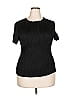 Fashion Black Short Sleeve Top Size XXL - photo 1