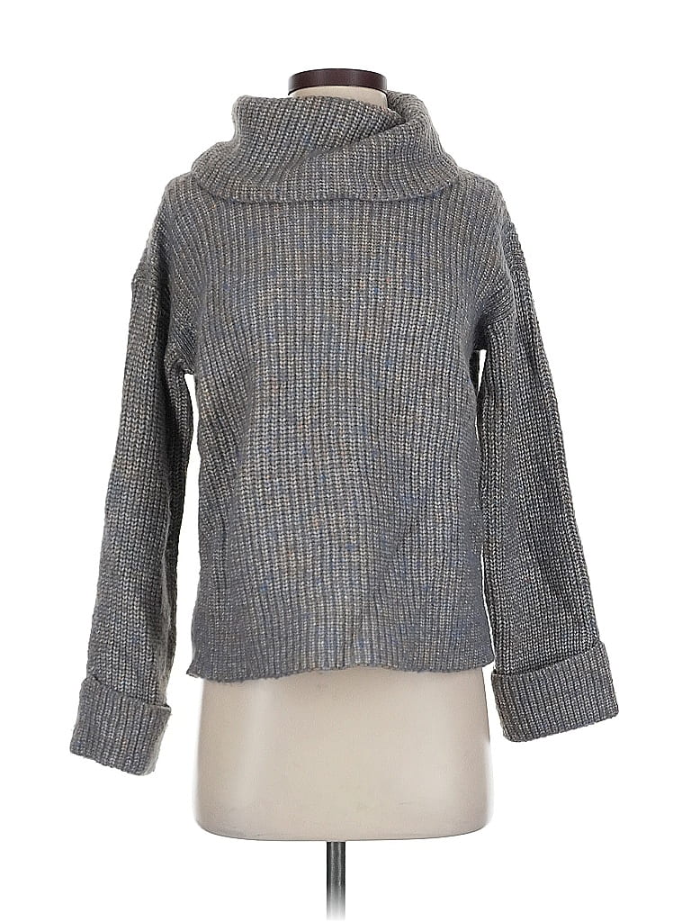 Pre-owned Ann Taylor Turtleneck Sweater In Gray