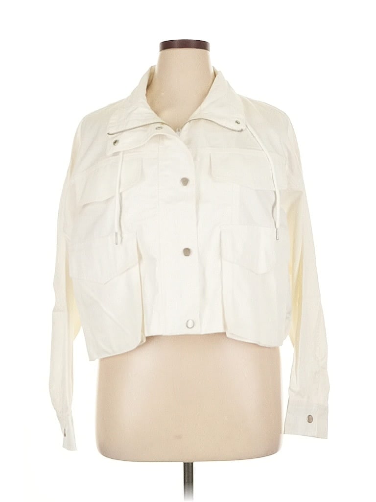 Pre-owned Forever 21 Jacket In White