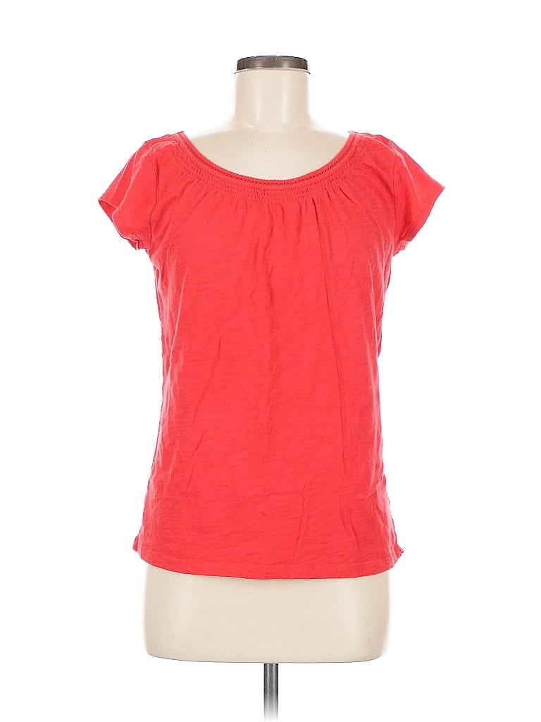 Pre-owned Ann Taylor Loft Outlet Short Sleeve T-shirt In Pink