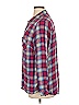 Dex 100% Rayon Plaid Burgundy Long Sleeve Button-Down Shirt Size 1X - photo 5