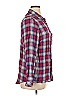 Dex 100% Rayon Plaid Burgundy Long Sleeve Button-Down Shirt Size 1X - photo 4
