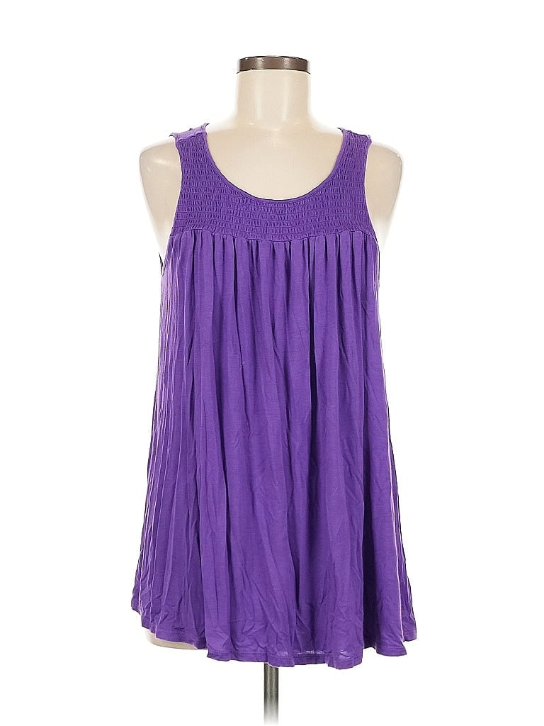 Pre-owned Jw (jw Style) Sleeveless Blouse In Purple