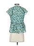 Cinq à Sept Teal Short Sleeve Blouse Size XXS - photo 2