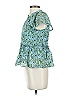 Cinq à Sept Teal Short Sleeve Blouse Size XXS - photo 5
