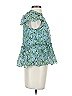 Cinq à Sept Teal Short Sleeve Blouse Size XXS - photo 4