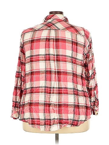 Torrid 3/4 Sleeve Button-Down Shirt (view 2)