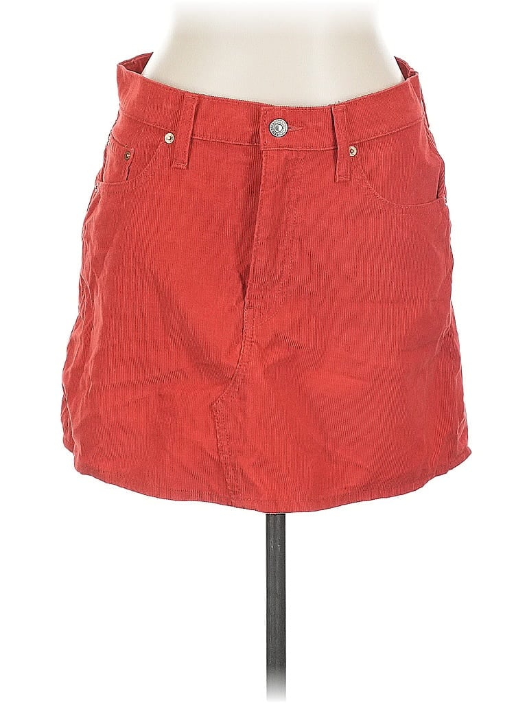Pre-owned Levi's Denim Skirt In Red