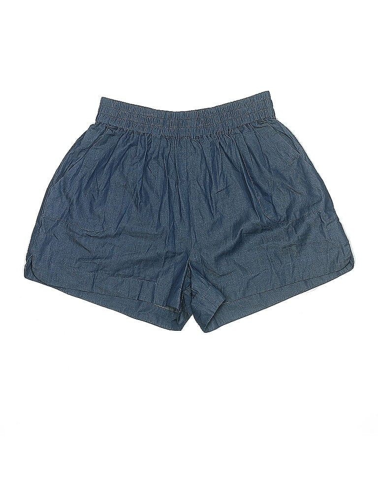 Pre-owned Cotton Bleu Shorts In Blue