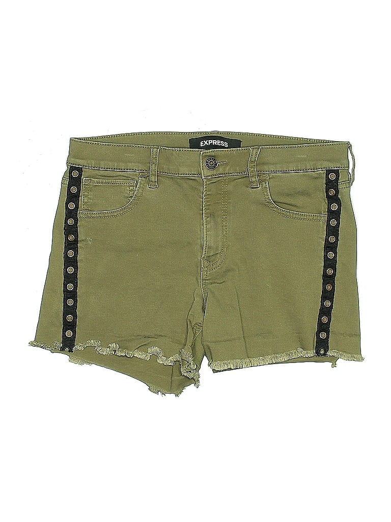 Pre-owned Express Shorts In Green